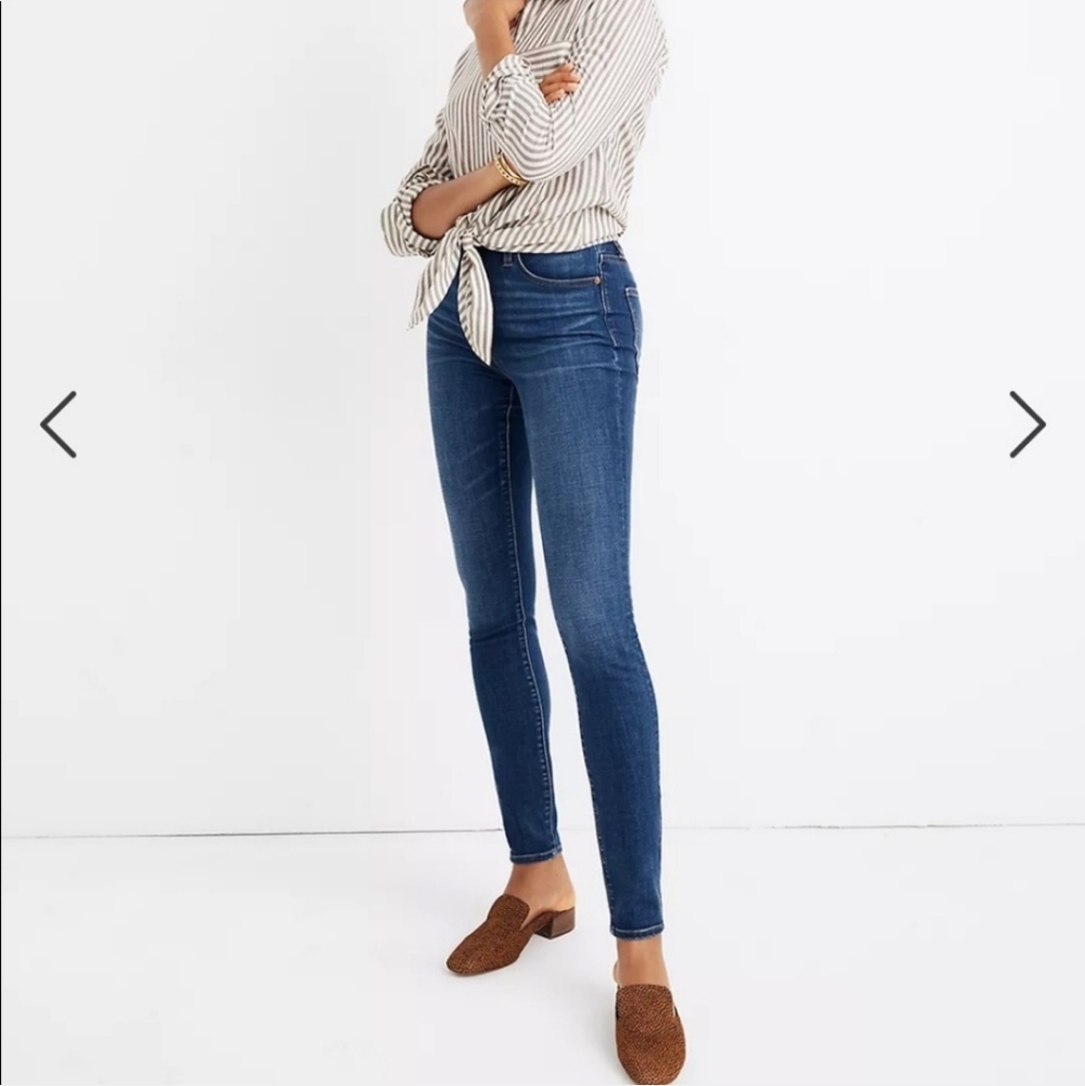Madewell Petite Curvy High-Rise Skinny Jeans in Hayes Wash SZ 27P